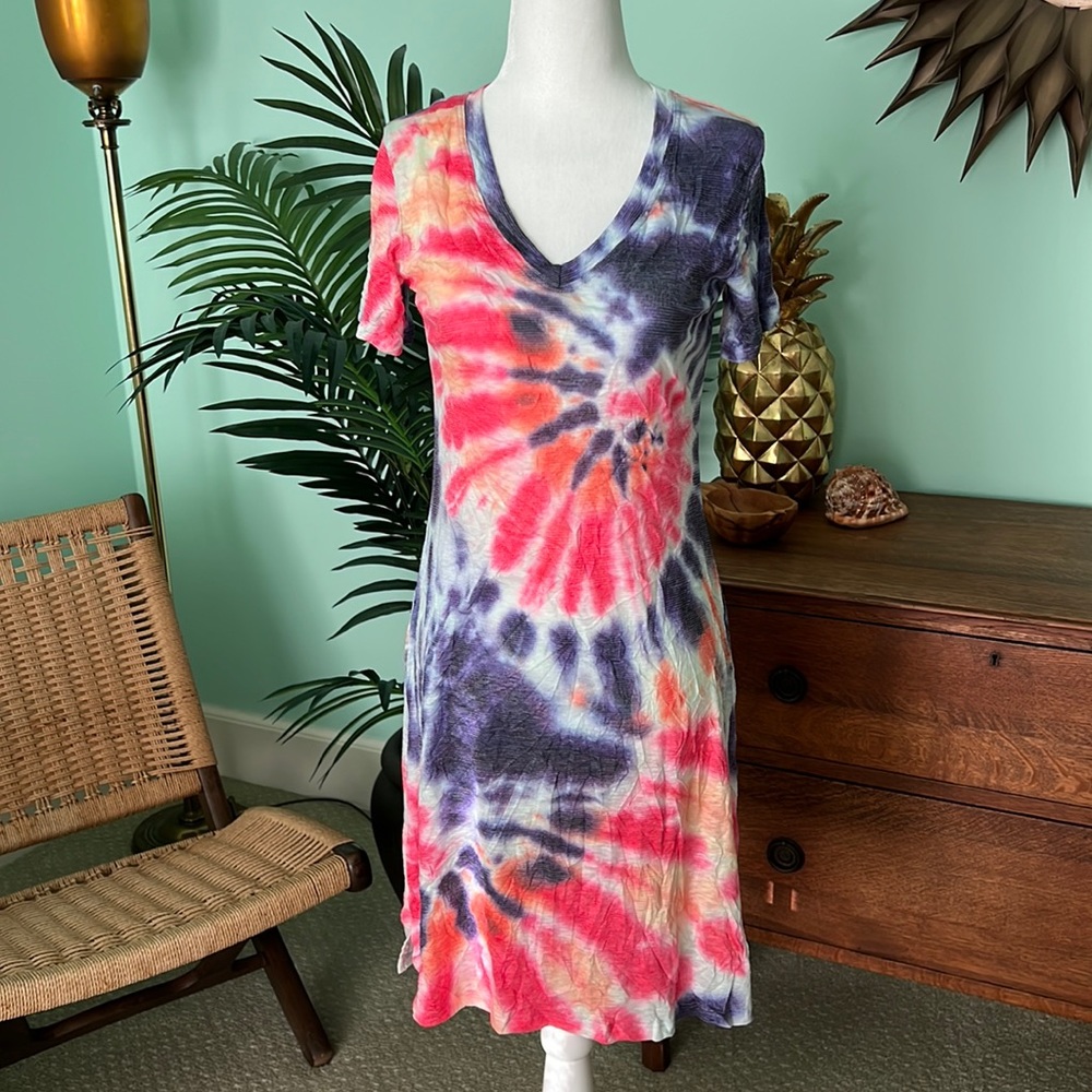 David Cline Crushed Splash Dress size XS